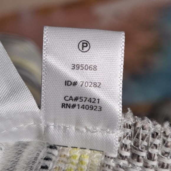 Loft Striped Yellow White Black Shorts Size 6 - Picture 5 of 6